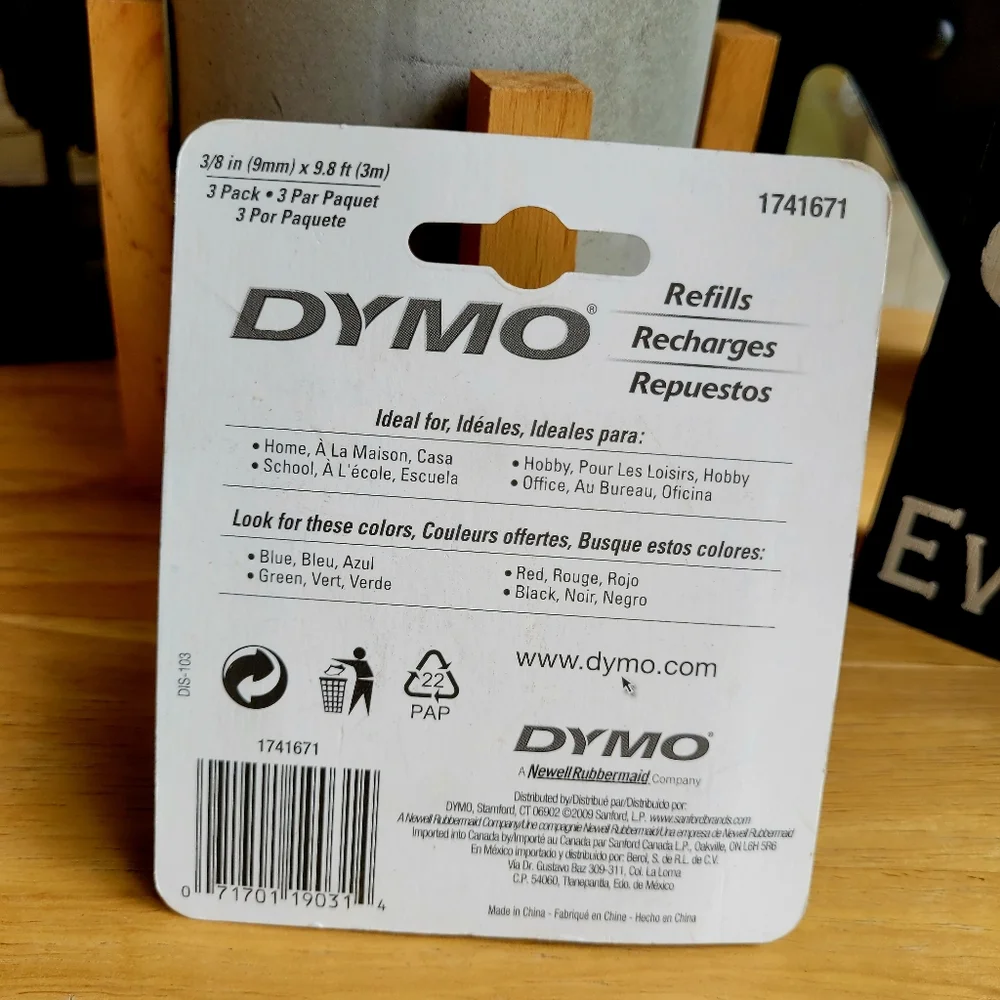 Dymo Embossing Variety Tape 3 PK
